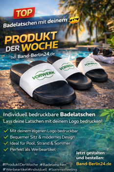 Preview: Badelatschen - Individuell bedruckbar  – Vereine, Gruppen & Freunde